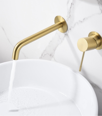 Baterie de perete pentru Lavoar Genova Gold