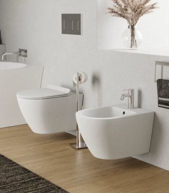 Set Vas Wc, Bideu si Capac Softclose Sidney Alb Mat
